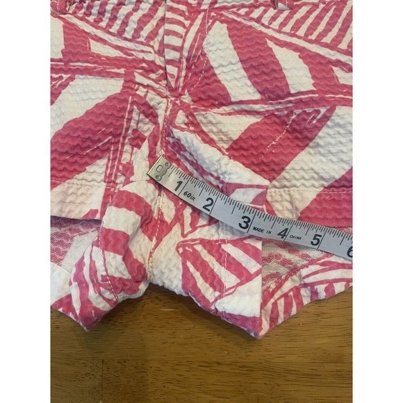 Lilly Pulitzer Walsh‎ Shorts Capri Pink Yacht Sea Sailboats Size 0 - Picture 2 of 7